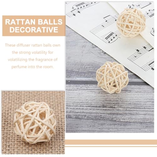 Boules en rotin naturel x20 pour diffuseur de parfum et décoration - 6
