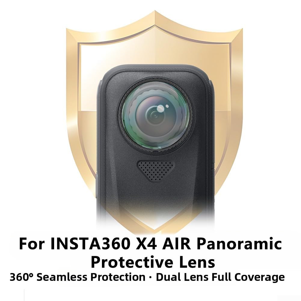 Lenti in PC per Insta360 X4 Air, confezione da 2 coperture protettive leggere per proteggere gli obiettivi della fotocamera in magazzino