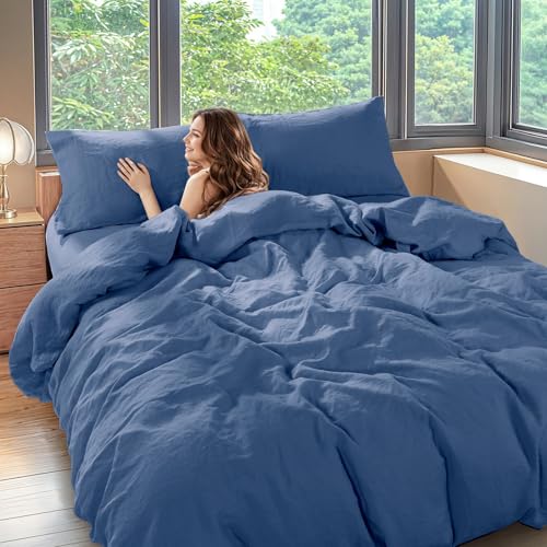 Shilucheng Juego de sábanas 100 % algodón, 600 hilos, sábanas de lujo de algodón egipcio, sábanas de calidad de hotel de 5 estrellas, transpirables y refrescantes, bolsillo de 16 pulgadas de