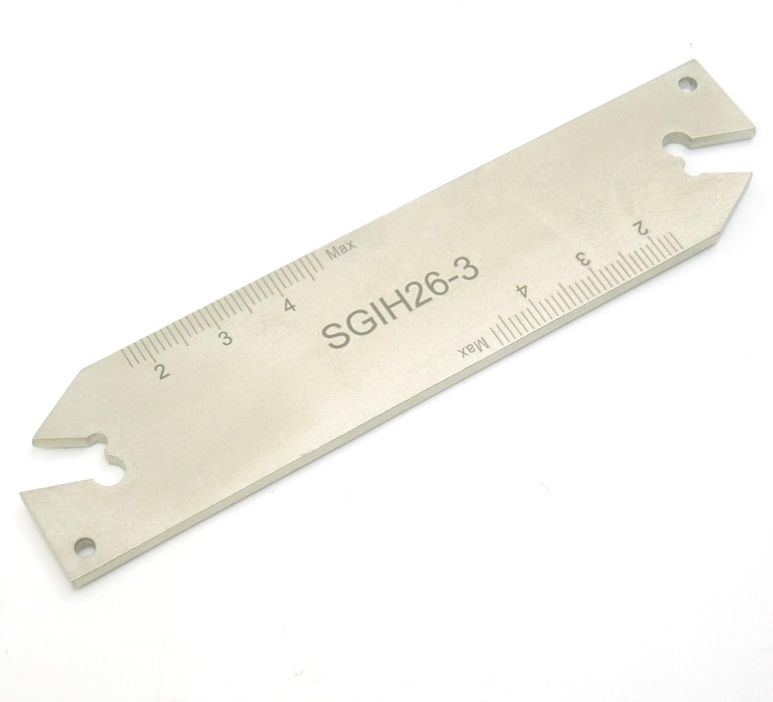 colorparts2016 SGIH26-3 SGIH326 3mm Part Off Blade Grooving Cut Off Plate Tool for GTN3 inserts, Gray