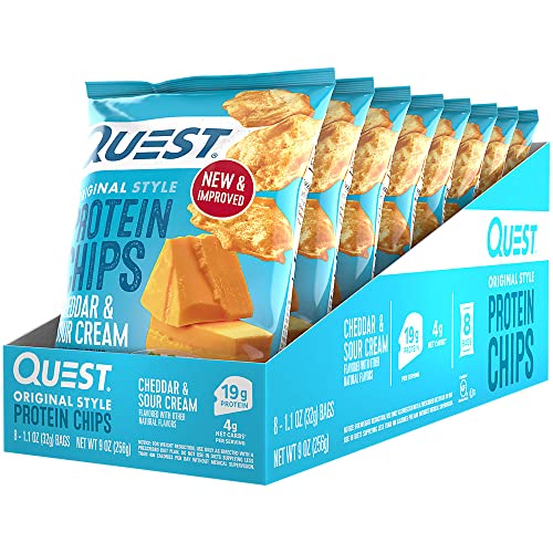 Image of Quest Protein Chips - Cheddar & Sour Cream (8 Bags)