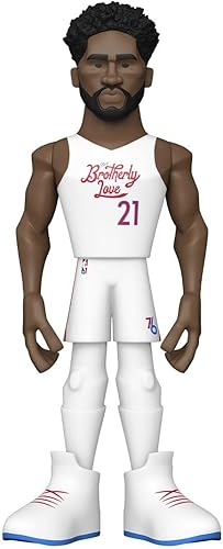 Miniatura 4 de Funko Vinilo dorado NBA - Joel Embiid, Philadelphia 76ers, figura de vinilo premium de 12 pulgadas con Chase (los estilos pueden variar)