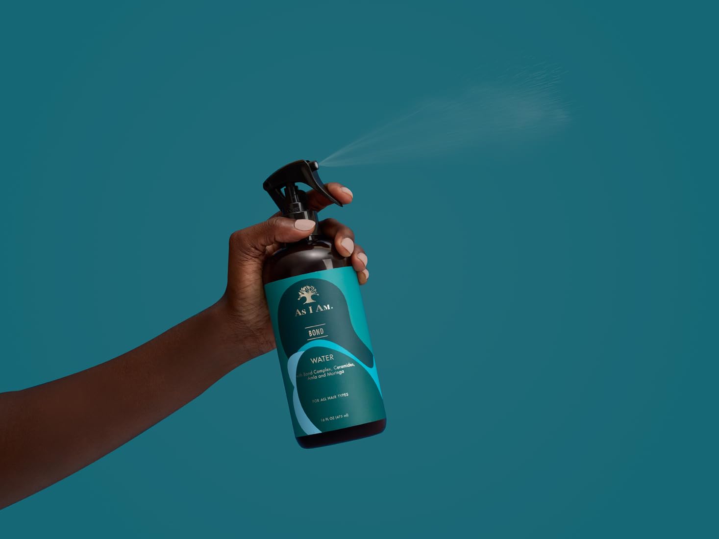 As I Am Bond Water- Rebuilds Bonds, Hydrates & Refreshes Curls 16oz, Off White, 475 ml (Pack of 1) - Image 4