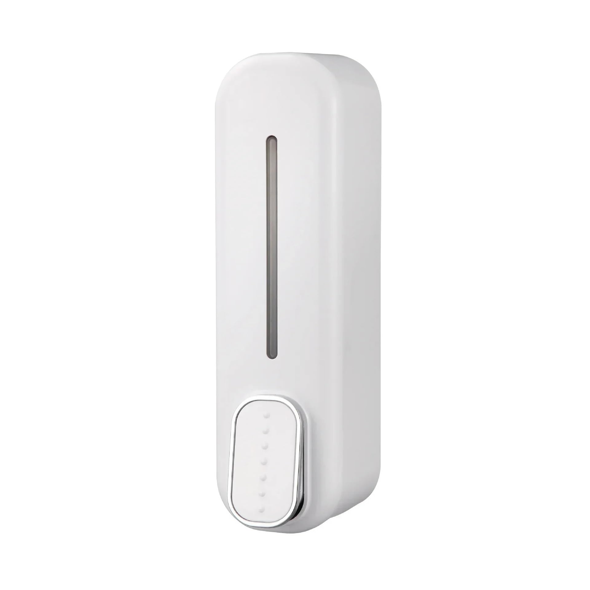 Wall Mounted Soap Dispenser 300ml Wall Mount Soap Dispenser Manual Shampoo Shower Gel Dispenser(White)