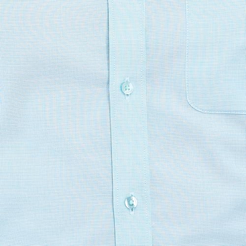 Image of Raymond Men's Slim Fit Structure Pattern Pure Cotton Semi Cut Away Collar Full Sleeve Formal Shirt