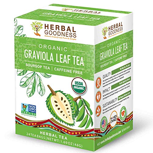 Graviola Leaf Tea - from Soursop Dried Leaves – Organic Certified Non-GMO Kosher