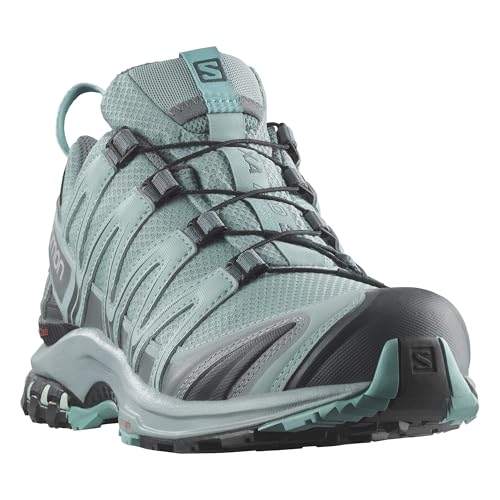 Salomon Women’s XA PRO 3D Gore-Tex Waterproof Trail Running Shoes - Lead/Stormy Weather/Meadowbrook - 5
