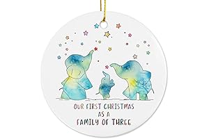 Family of Three Christmas Ornament