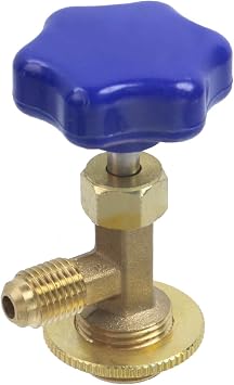 KUMGROT Stainless Steel 1/4" Self-Sealing Can Opener R12 R22 R600 Auto Air Conditioning Repair Tools