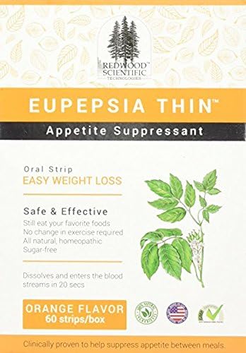 Eupepsia Thin Appetite Suppressant Easy Weight Loss Oral Strip (60 Strips)