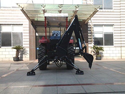 Bh8600 3 Point Pto Driven Hydraulic Backhoe Excavator Attachment W/ 15" Bucket, Thumb, Pto Pump, Tank #TOP4