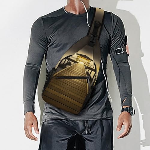 Bolso tipo bandolera deportivo de 38x20 cm para mujer y hombre miniatura 6
