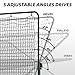 MR Pickleball Rebounder 6’x6’, Adjustable Angle & Height Pickleball Rebounder, Tennis Rebound Net, Pickleball Solo Training Equipment for Dinks Volleys Accuracy Coordination Kitchen Control