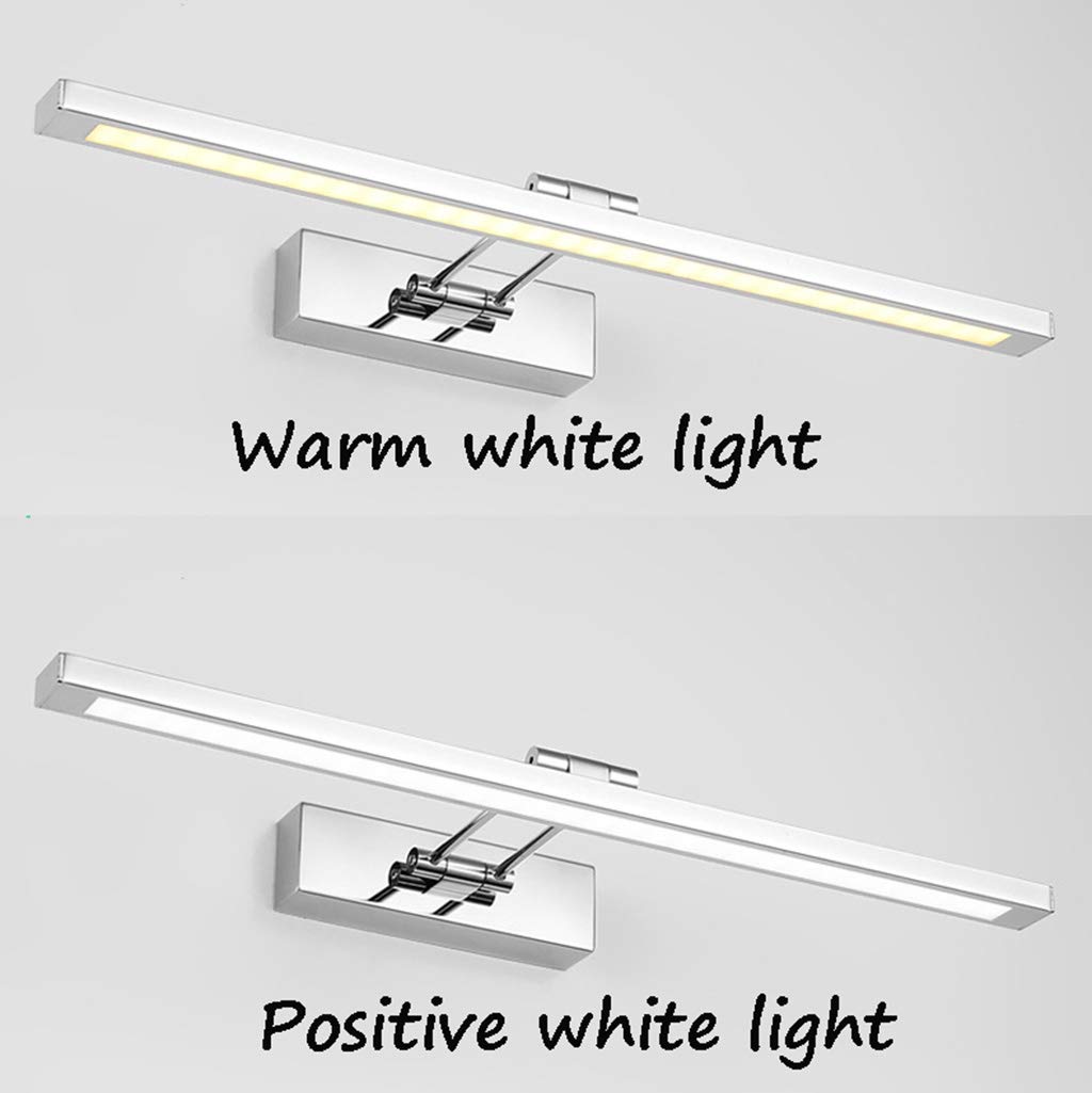 Lampy do lustra łazienkowego, przednie światło do lustra łazienkowego, reflektory do lustra łazienkowego, lampa do szafki ze stali nierdzewnej, lampa do makijażu w sypialni, oświetlenie ścienne/ciepłe