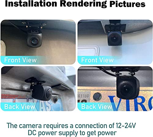 Eway Universal Front/Rear/Side View Backup Camera, Full Metal Shell Reverse Camera With Removable Guideline For Trucks Pickup Suv Rv Vans, Waterproof Wide Angel 150° - High-Definition Day & Night #TOP4