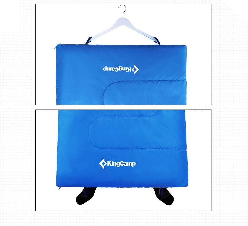 KingCamp Envelope Sleeping Bag 3 Seasons Sleeping Bag, Great for Kids, Boys, Girls, Teens and Adults Compact Waterproof Sleeping Bag with Compression Sack for Backpacking, Camping and Hiking