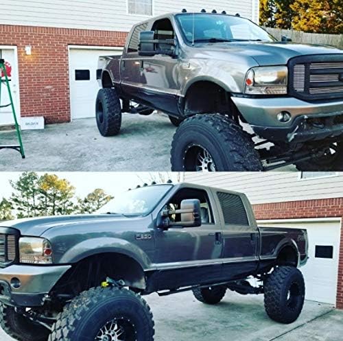 Miniatura 9 de Espejos de remolque izquierdo derecho del conductor del pasajero retrovisor lateral de repuesto para Ford F250 F350 F450 F550 Super Duty 2001-2005