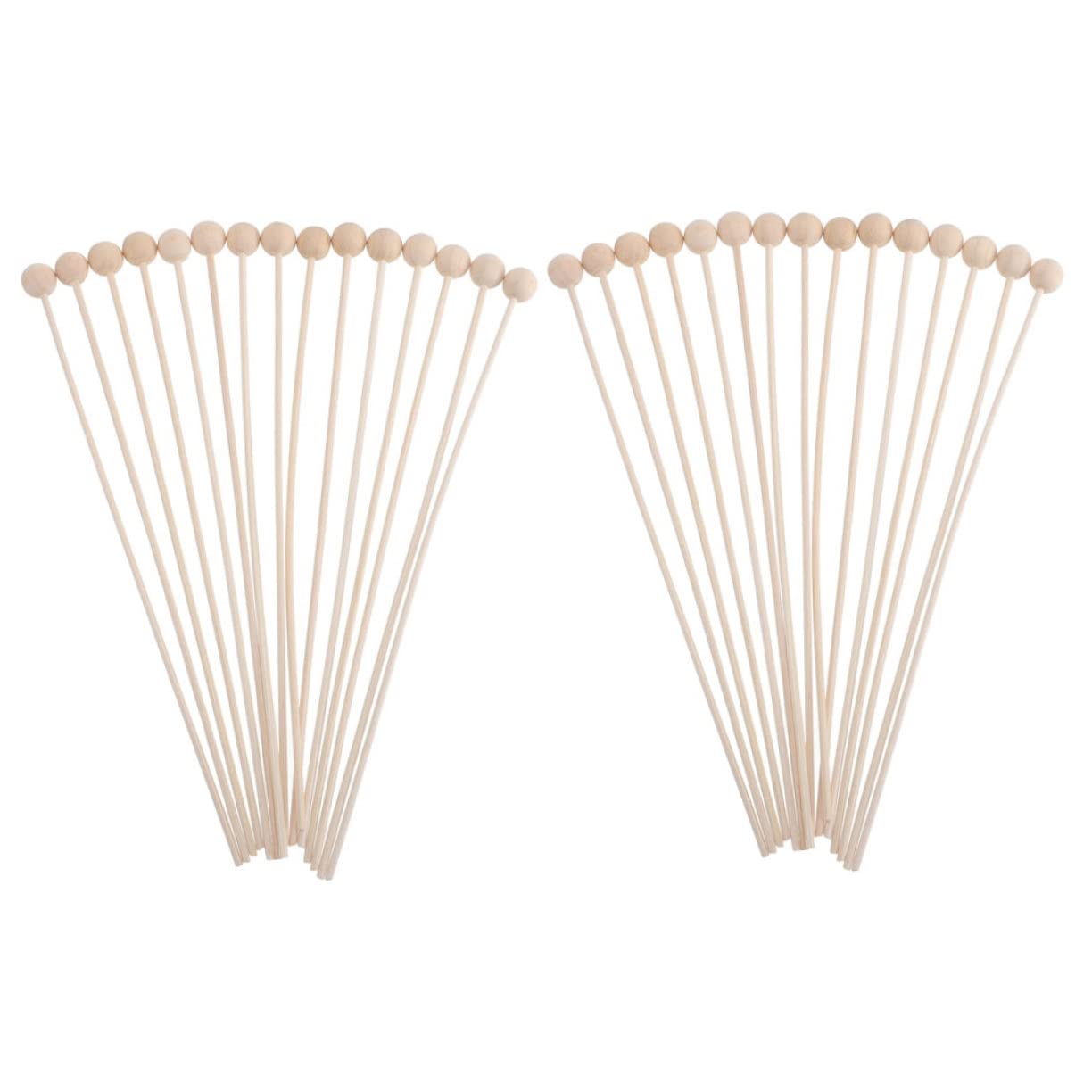 RORPOIR 30pcs Diffuser Sticks for Fragrance Rattan Wood Replacement Wands for Home Decoration Scent Dispersal for Living Room Office Kitchen and Bedroom