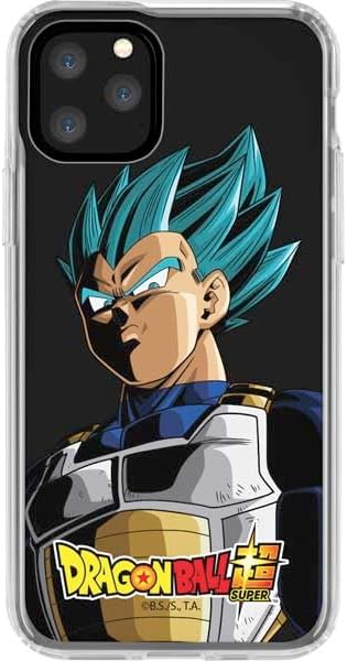 Skinit Clear Phone Case Compatible with iPhone 11 Pro - Officially Licensed Dragon Ball Super Vegeta Design