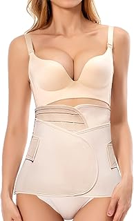 XJCKING Postpartum Belly Band Wrap 2 in 1 Belt - C section Binder Faja Postparto Cesarea Waist Abdominal Recovery Support ...