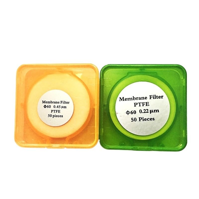 Mikroporöser Membranfilter PTFE Durchmesser 47 mm 50 mm 60 mm Hydrophile PTFE-Mikrofiltermembranen Porengröße 0,2 µm 0,45 µm 50/PK(60 mm 0.45 um)