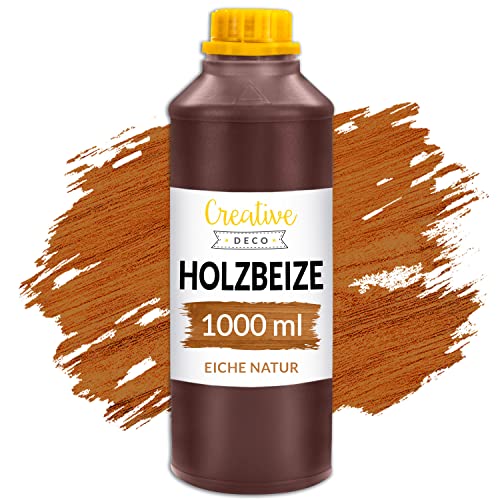 Creative Deco Holzbeize auf Wasserbasis | 1L | Eiche-Natur Holz Farbe |...