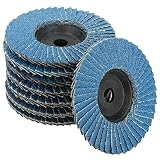Fächerscheiben Set,8 Stück Fächerscheiben 76mm,Schleifscheiben, Schleifmop Flap Disk,Schrubschreibe Winkelschleifer 76,Winkelschleifer Schleifscheibe,Winkelschleifer Zubehör Korn 40/60/80/120 mischen
