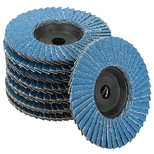 Fächerscheiben Set,8 Stück Fächerscheiben 76mm,Schleifscheiben, Schleifmop Flap Disk,Schrubschreibe Winkelschleifer 76,Winkelschleifer Schleifscheibe,Winkelschleifer Zubehör Korn 40/60/80/120 mischen Cover