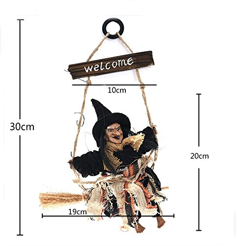 Décoration Sommet D'arbre Halloween Sorcière Papillon - 2 Pièces - Tissu Et Organza Scintillant - 30 Cm