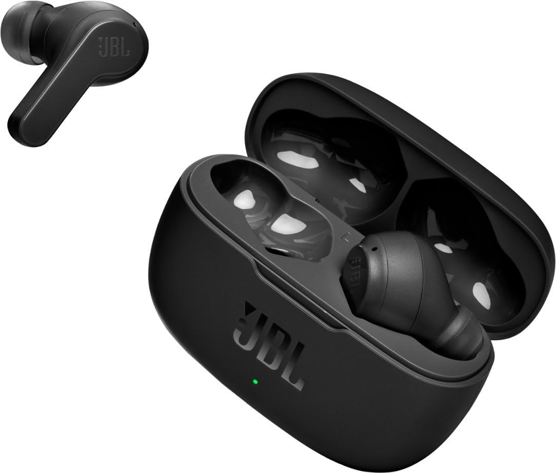 JBL Vibe 200 True Wireless Bluetooth Earbuds – Black (Renewed)
