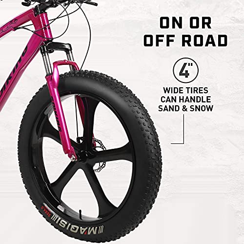 Tire Bikes Men Inch 26 Inch Mountain Bike Wheels Mountain Bikes Carbon Fiber Bike Rim Giant Bike 26-Inch 21-Speed​​high-Carbon Steel Frame, Beach And Snow Fat Tire Mountain Bike Bike Shocks 29 #TOP6