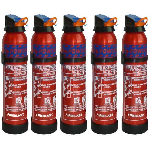 600g BC Dry Powder Fire Extinguishers x5