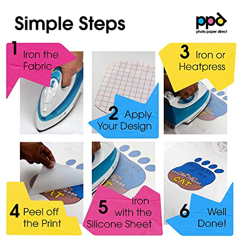 Ppd Inkjet Premium Iron-On Light T Shirt Transfer Paper 11 X 17" Pack Of 20 Sheets (Ppd007-20) #TOP2