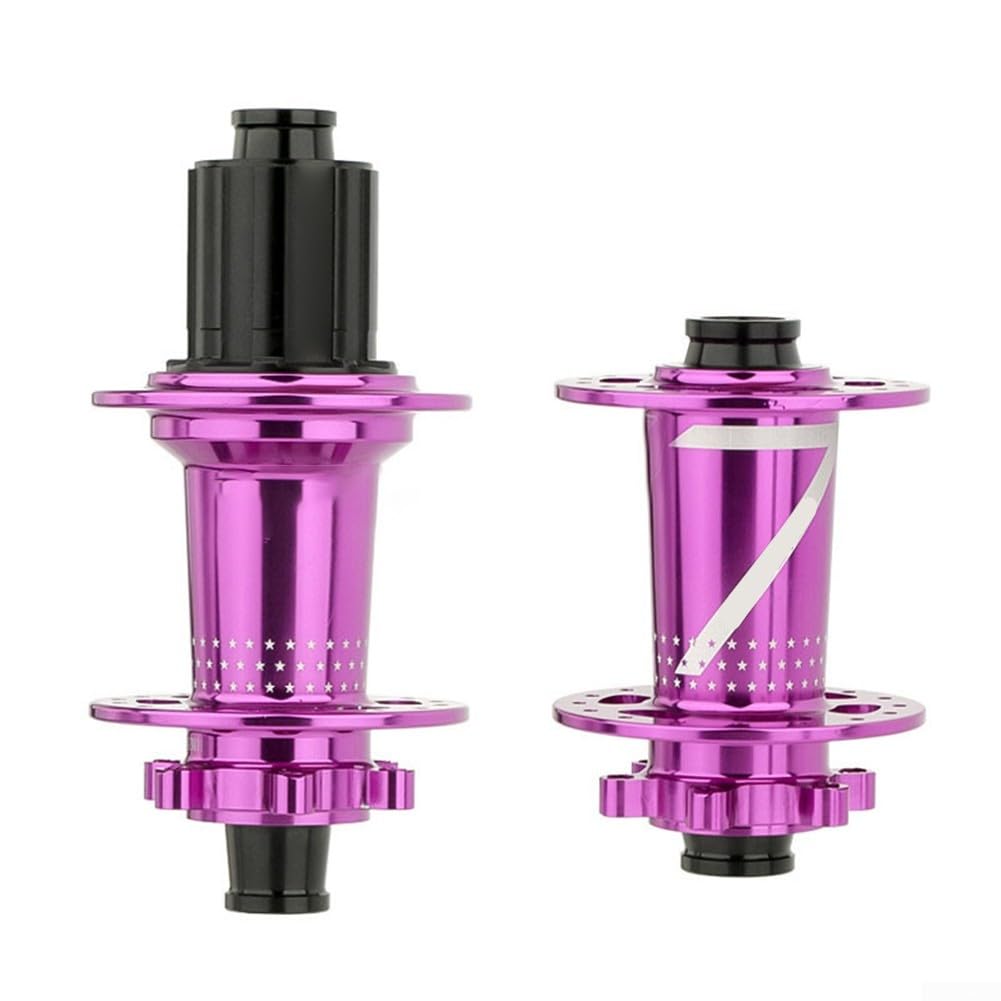 Mountain Bike Hub PRO7, 6-Claw 120-Sound Thru-Axle 32-Hole 4-Bearing 8/9/10/11 Speed for MTB(Purple)