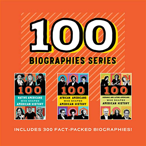 American History Biography Set For Kids: 300 African Americans, Hispanic And Latino Americans, And Native Americans Who Shaped History (100 Series) #TOP1