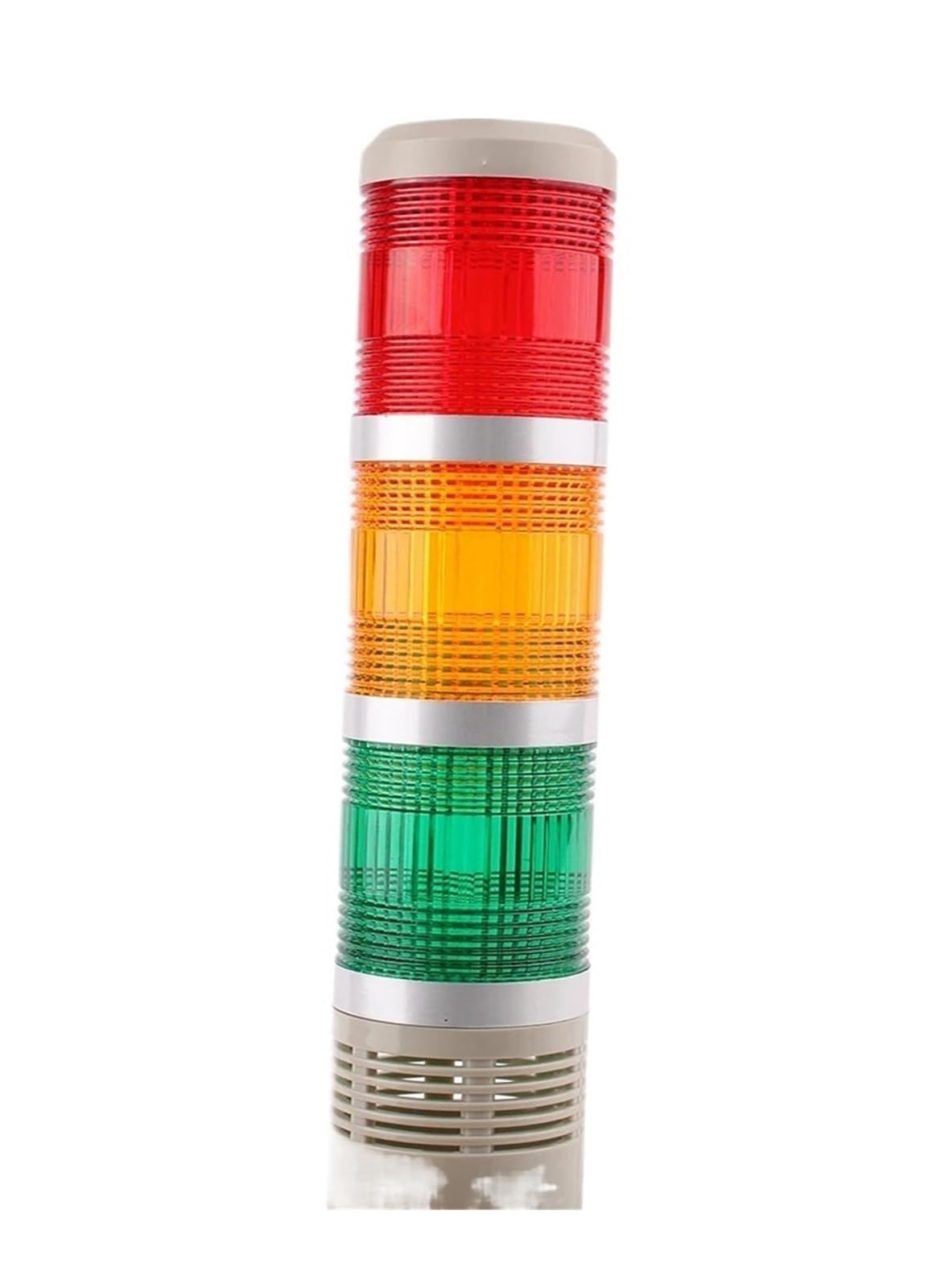 Lámpara de alarma de apilamiento de seguridad multicapa Industrial, luz LED colgante lateral, torre de señal, luz de advertencia DC12V 24V AC110V 220V con zumbador