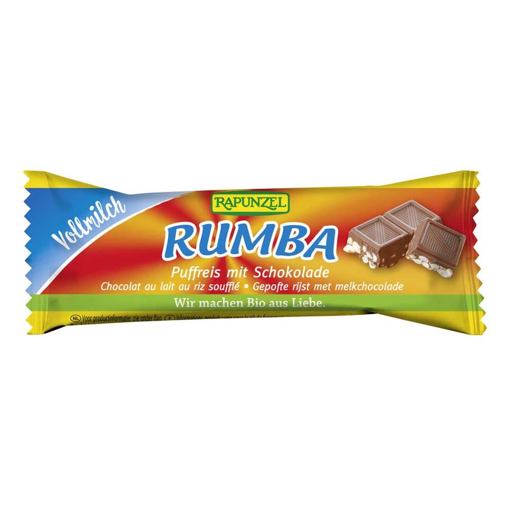 Rapunzel - Rumba Puffreisriegel Vollmilch - 21 g - 30er Pack