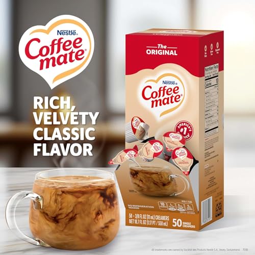 Nestle Coffee mate Liquid Coffee Creamer Singles, Original, 50 Ct Box - image 3