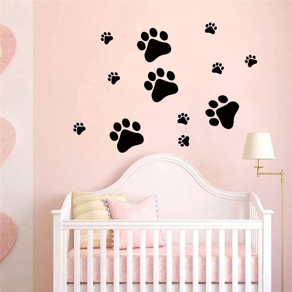 Funny Dog Cat Paw Print Wall Decals - FREE SHIPPING -6