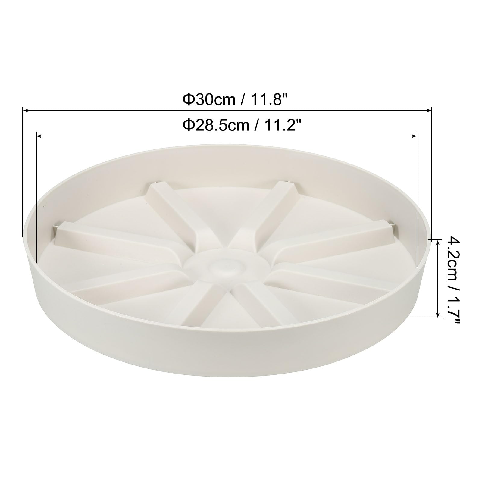 PATIKIL 11.8 Inch Plant Saucers Tray - Image 2