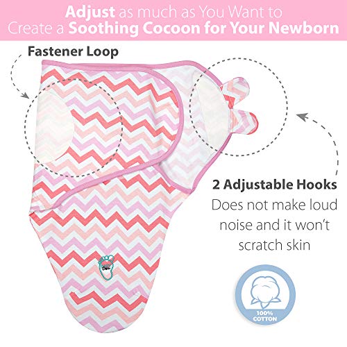 image for BabyDew Baby Swaddle Blanket Wrap for Newborn & Infant, 0-3 Months 100