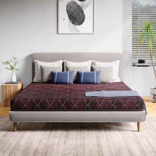 Image of Interio by Godrej Insignia SP King Bed Foam Mattress (78 x 72 x 4 Inches), 1-Year Warranty, PU Foam