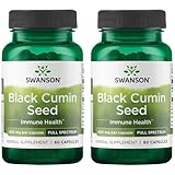 Swanson Full Spectrum Black Cumin Seed 400 Milligrams 60 Capsules (2 Pack)