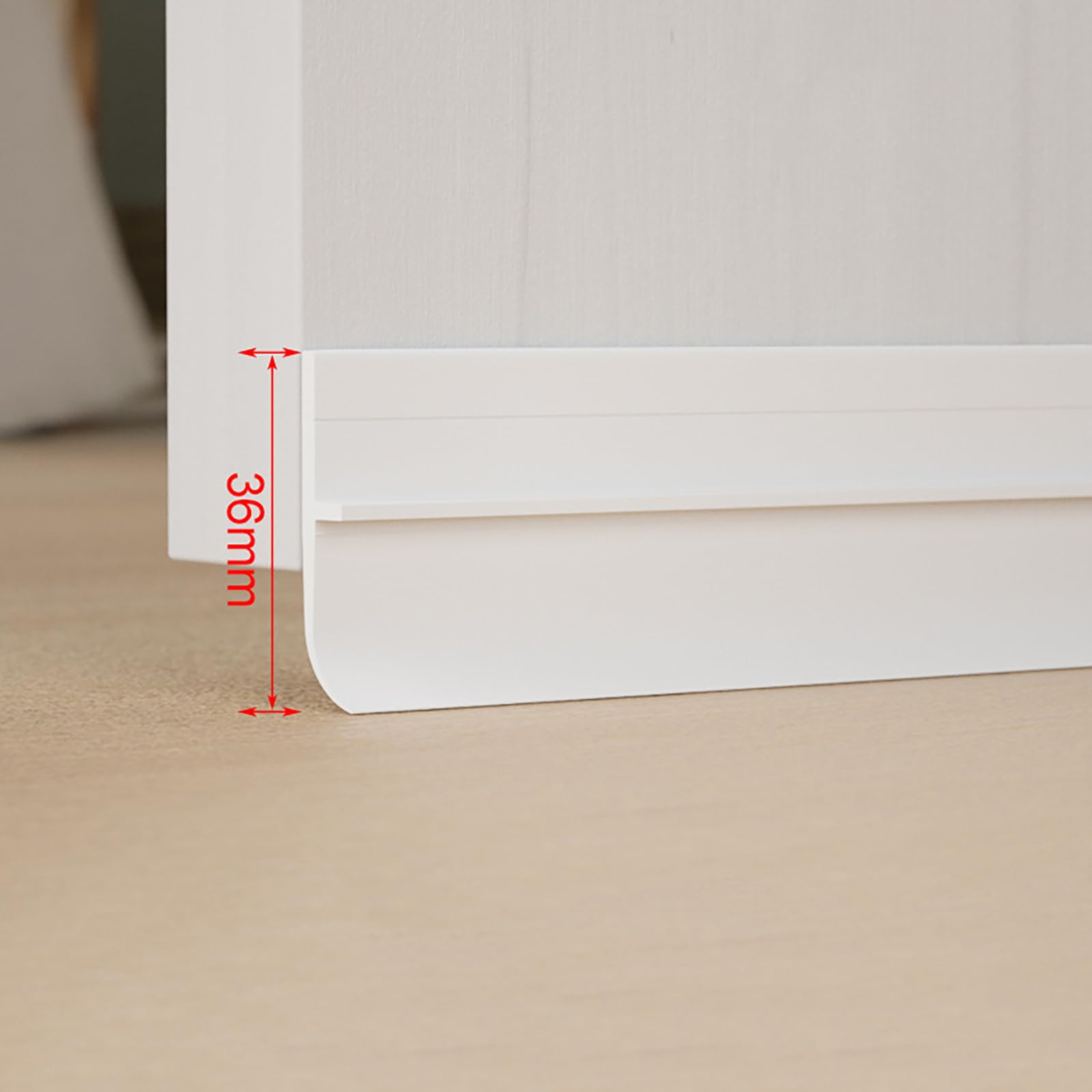 Striscia di Tenuta in Silicone A Forma di T, Paraspifferi per Porte, per Fessure di Finestre, Guarnizione di Tenuta per Doccia, 100 Cm (3,28 Piedi)/6 Radici (Dimensione: 3,6 Cm (1,