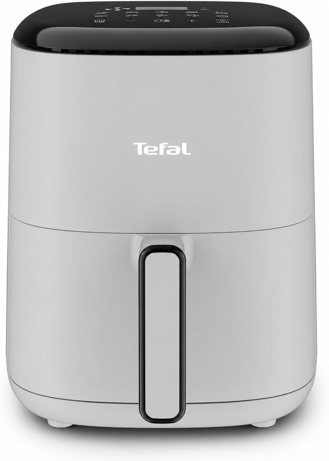 Tefal Easy Fry Compact Heißluftfritteuse/Airfryer 3 L, Hellgrau – kompakt für 1–4 Personen, 10 Programme mit Touch-Display, antihaftbeschichtet, energiesparend, gesund & knusprig genießen, EY145A
