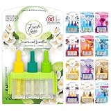 FRESH LINE® Duftstecker Nachfüller 3er Pack (3x7ml) – 3-Phasen-Wechsel – komp. zu 3VOLUTION – Lufterfrischer – 6 Düfte: Wildbeeren, Jasmin Limetten, Aprilfrisch, Goldene Orchidee, Vanille, Orchideen