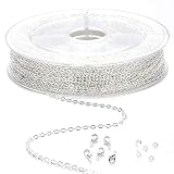 Múltiples aplicaciones: las cadenas de eslabones chapadas en oro son buenas para hacer joyas, proyectos de manualidades, etc., y son adecuadas para citas, compras, fiestas, etc., que no solo son para hacer joyas, sino que también se pueden servir como regalo