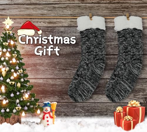 Image of BenSorts Women Winter Thick Slipper Socks with Grippers Warm Fuzzy Socks