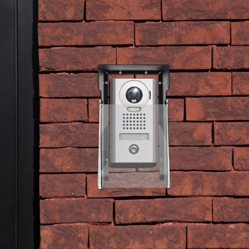 Cubierta de timbre negro impermeable para sistemas de control de acceso 5