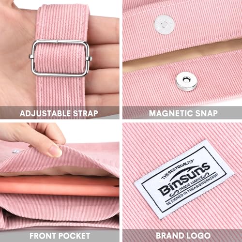 Image of Corduroy Tote Bag for Women Small Satchel Bag Mini Tote Bag Aesthetic Crossbody Handbag - School Work Travel Shopping
